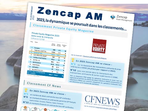 Zencap AM : classements Unitranche 2023
