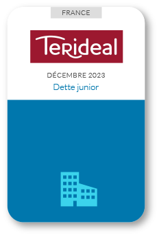 Financement Zencap AM : Terideal 12/2023