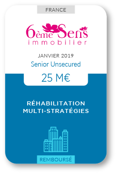 Financement Zencap AM : 6ème Sens immobilier 01/2019