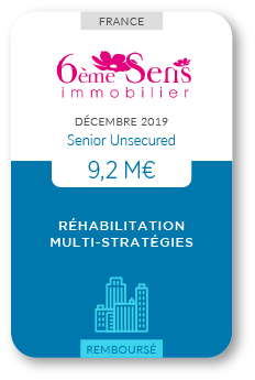 Financement Zencap AM : 6ème Sens Immobilier 12/2019