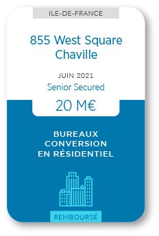 Financement Zencap AM : 855 West Square Chaville 06/2021