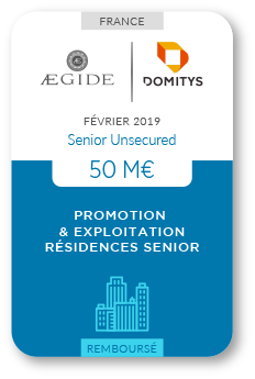 Financement Zencap AM : Aegide-Domitys 02/2019