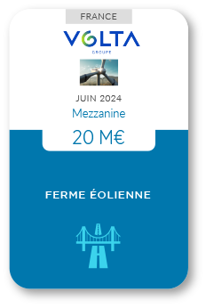 Financement Zencap AM : Ferme éolienne - Groupe Volta 06/2024
